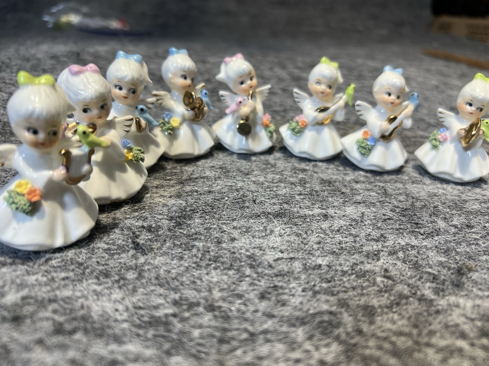 Vintage Napcoware Angel with Bird China 2\ Vintage Napcoware Angel with Bird China 2\