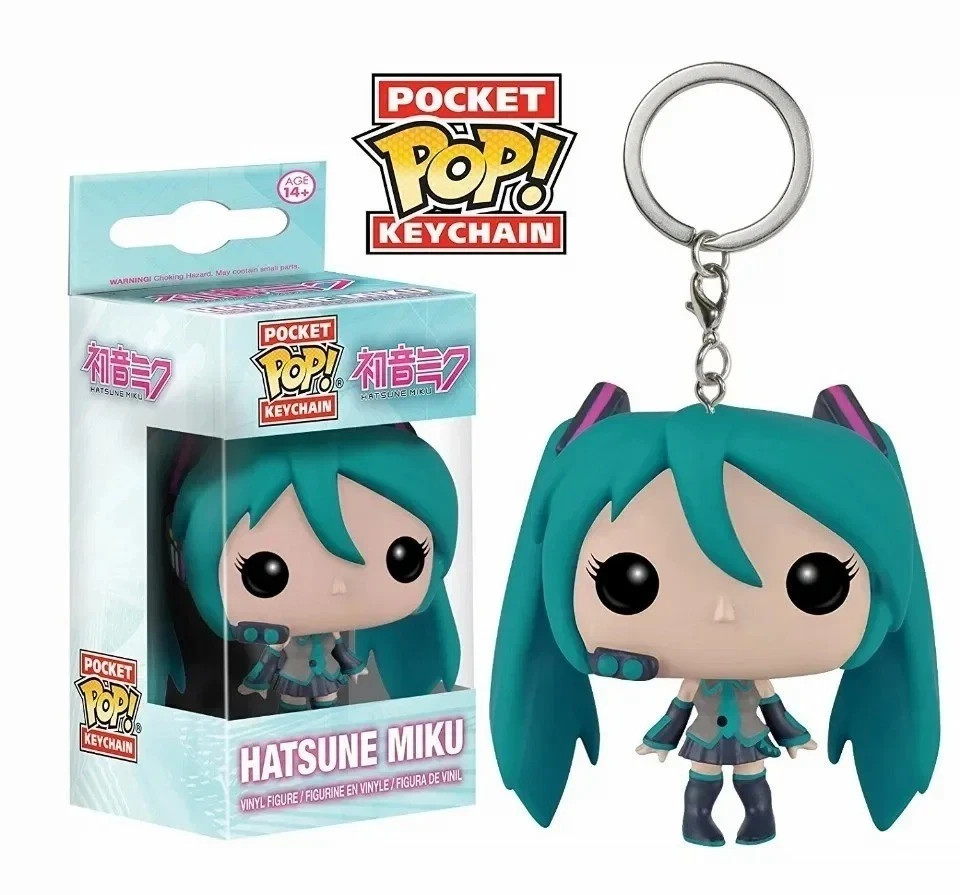 Funko Pop Anime Hatsune Miku Pocket Pop Keychain Vinyl Figure Toy Gift Funko Pop Anime Hatsune Miku Pocket Pop Keychain Vinyl Figure Toy Gift