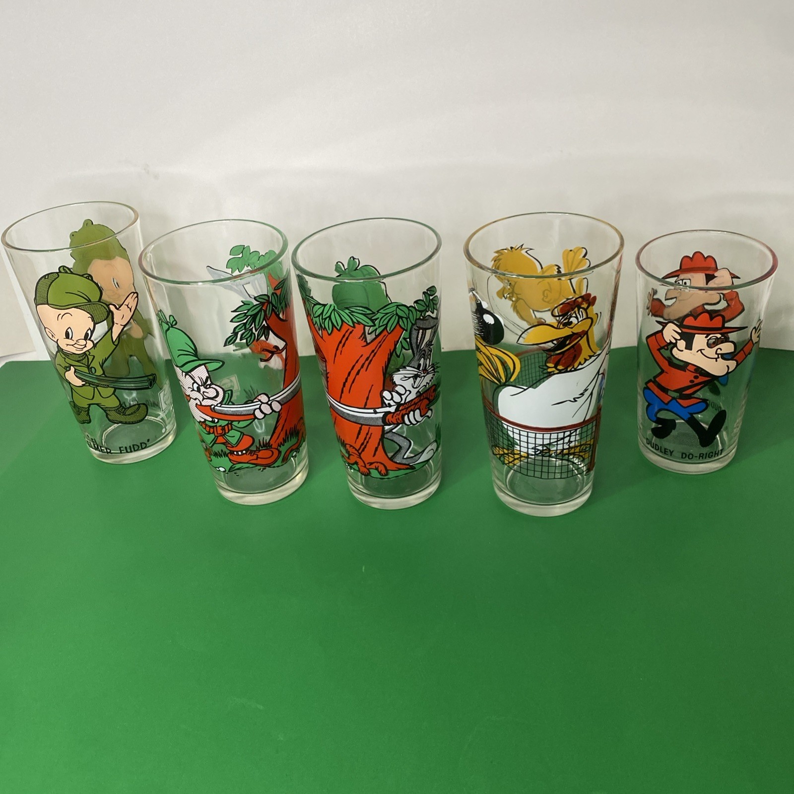 Vintage Pepsi Collector Series Glasses Lot 5 Looney Tunes  1973
