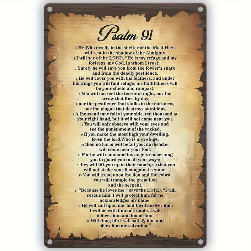 Psalm 91 Vintage Style 8