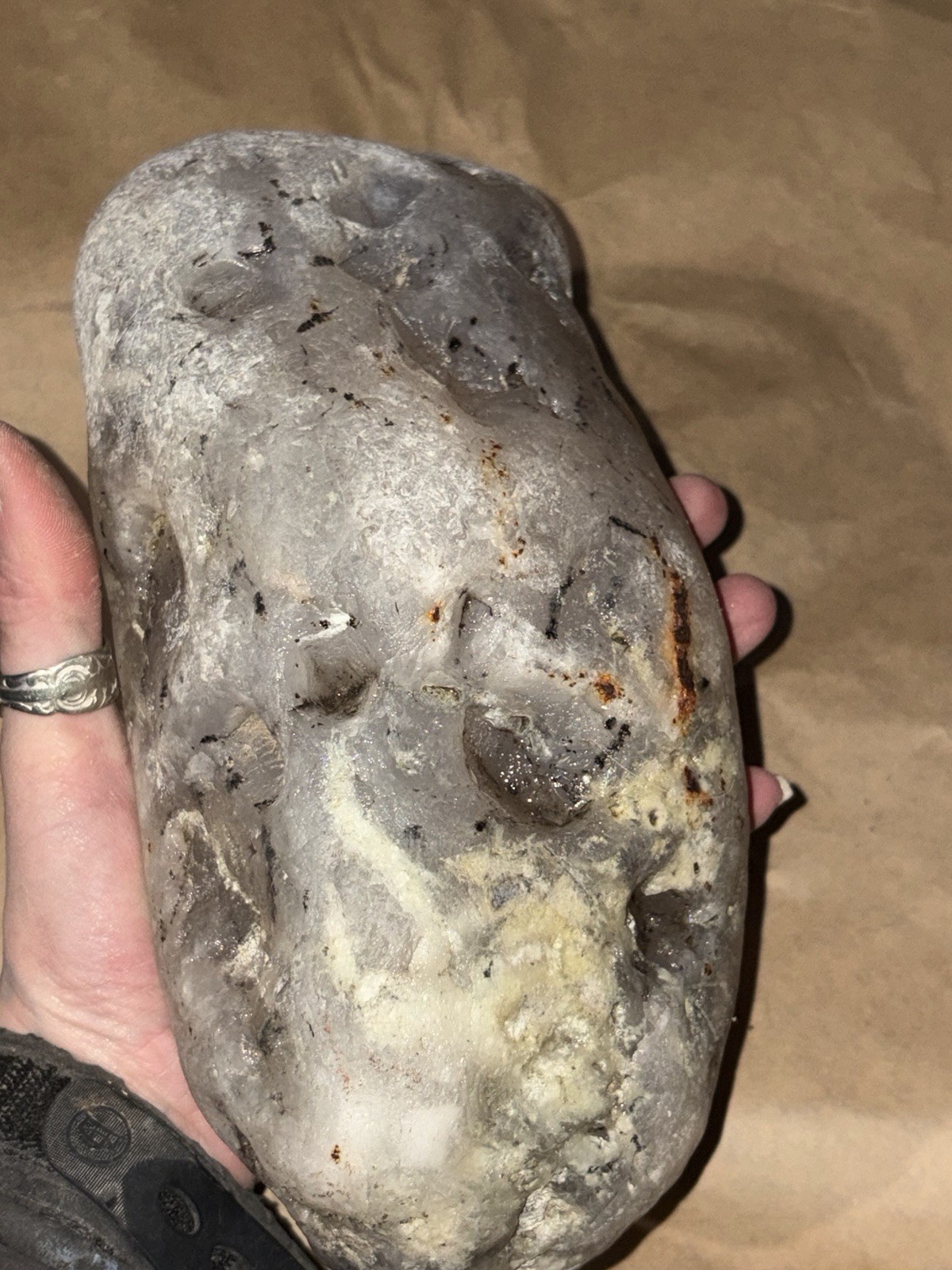 10x4 Inch,9 lb Montana Moss Agate Straight Out Of The Yellowstone River…406❤️ 10x4 Inch,9 lb Montana Moss Agate Straight Out Of The Yellowstone River…406❤️