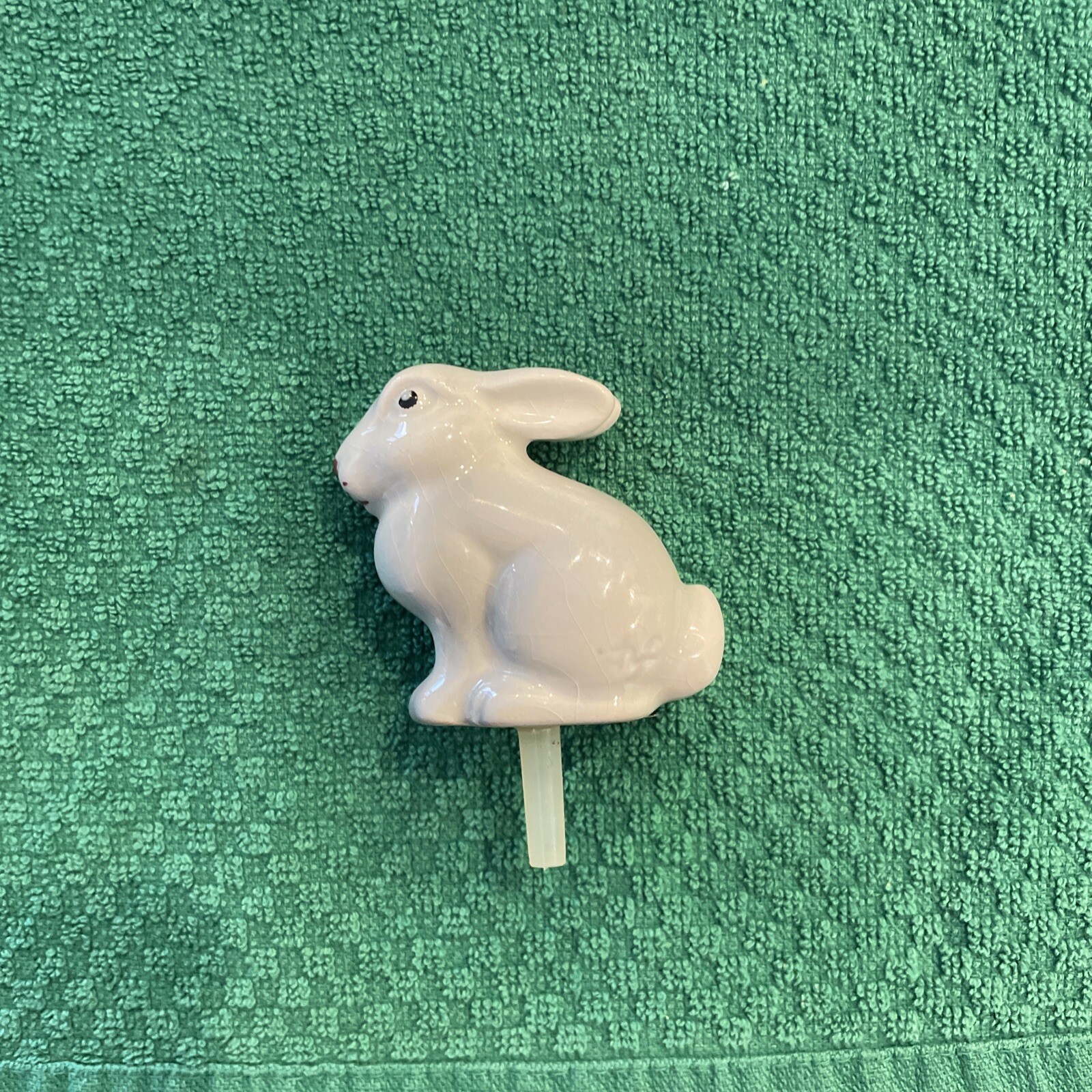 RARE Nora Fleming Mini ~ Gray EASTER BUNNY RABBIT ~ Retired HARD TO FIND