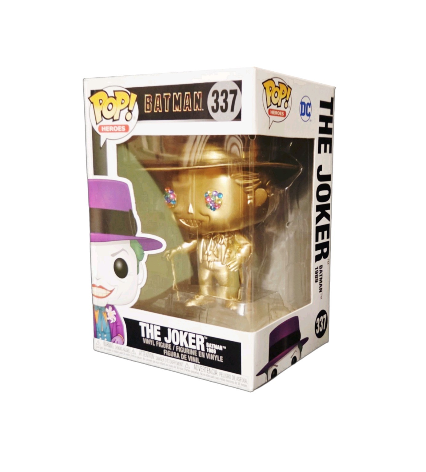 Vaulted Treasures Custom Joker Metallic Gold with Diamonds Funko Pop