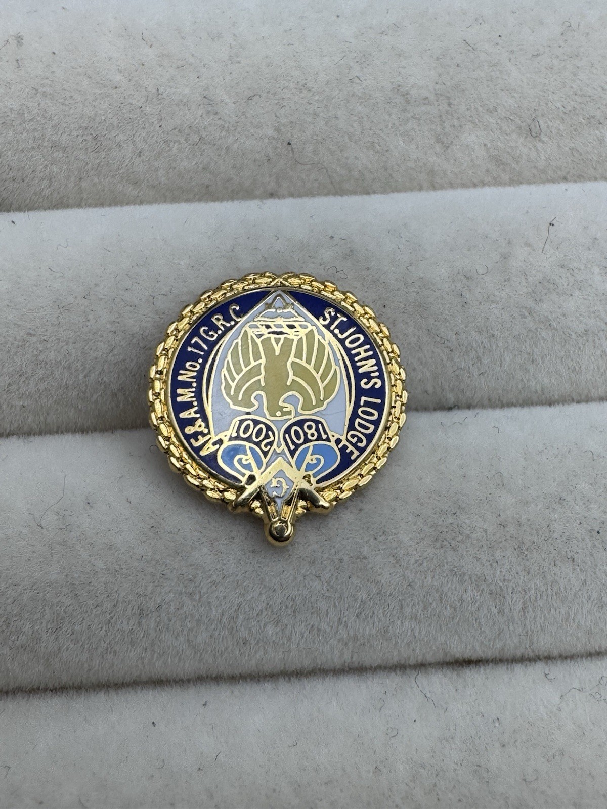 St John’s Lodge No 176 Bicentennial Anniversary 1801 2001 Masonic Lapel Pin P9