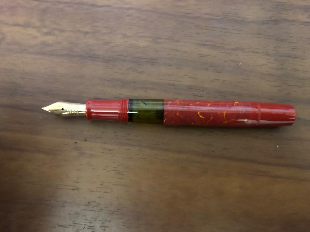 Pelikan M101N Bright Red Fountain Pen Rare Good condition Shipping Free JPN