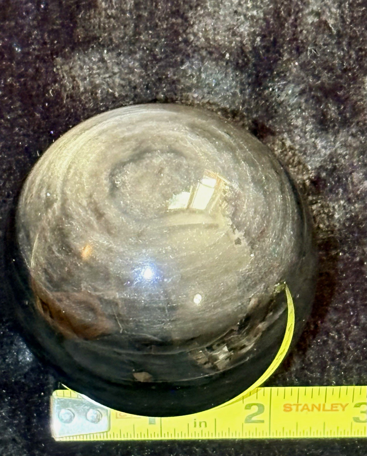 2 1/2” Inch Silver Sheen Obsidian Sphere-Amazing Specimen 