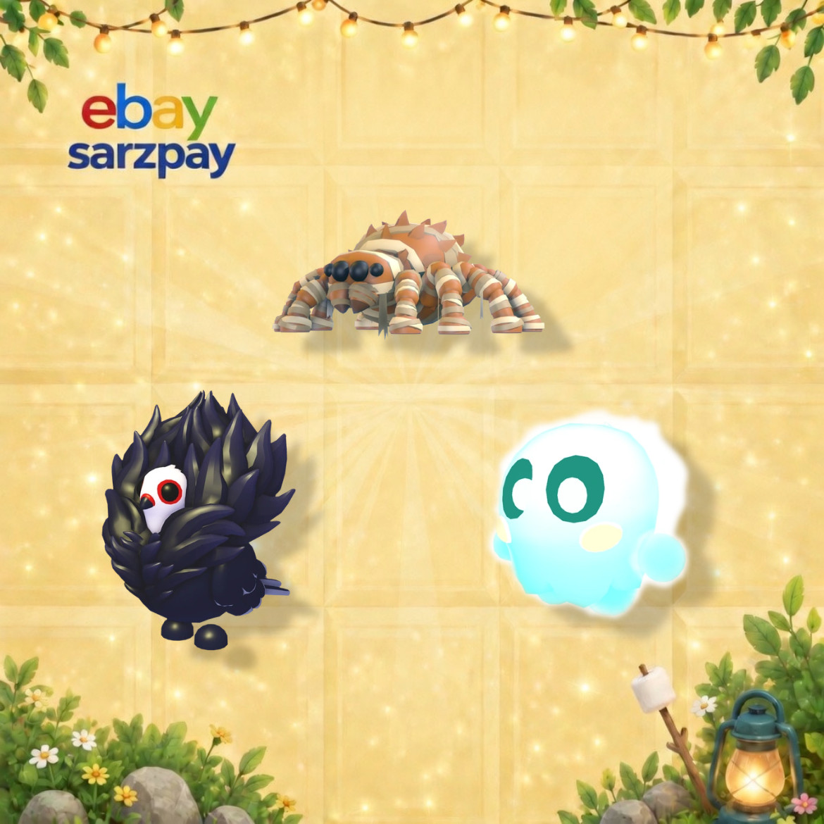 Halloween - Jumpscare, Mummy Spider, Jacobin Pigeon - Adopt Fom Me