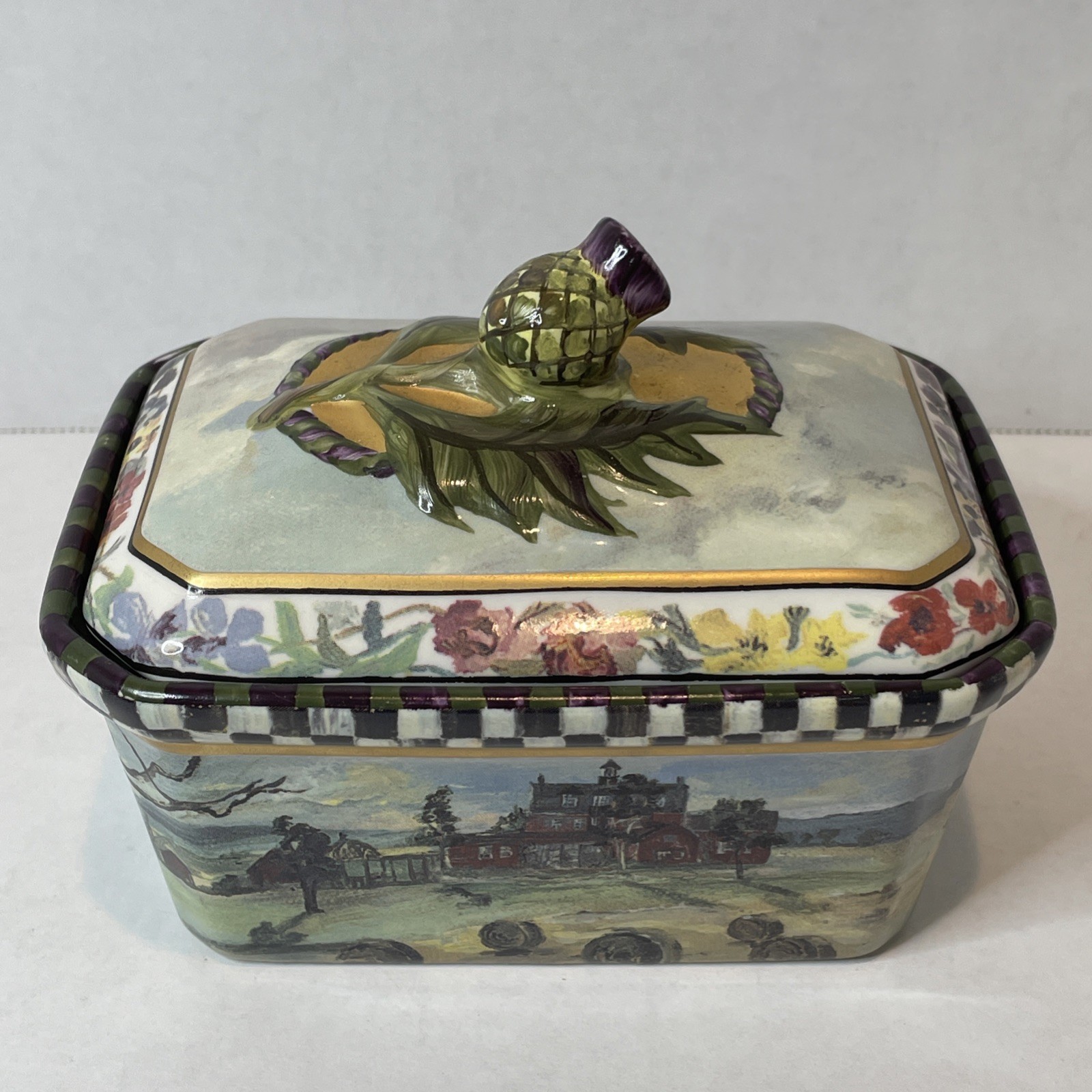 Mackenzie-Childs MacLachlan Porcelain Trinket Box 2nd Edition