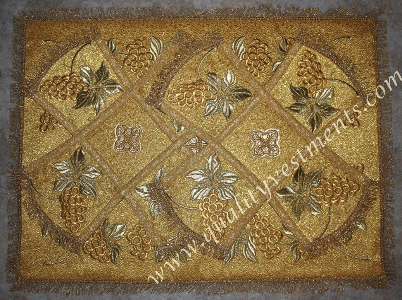 Gold Chalice Covers Veils Grapevine Embroidery READY TO SHIP FROM USA