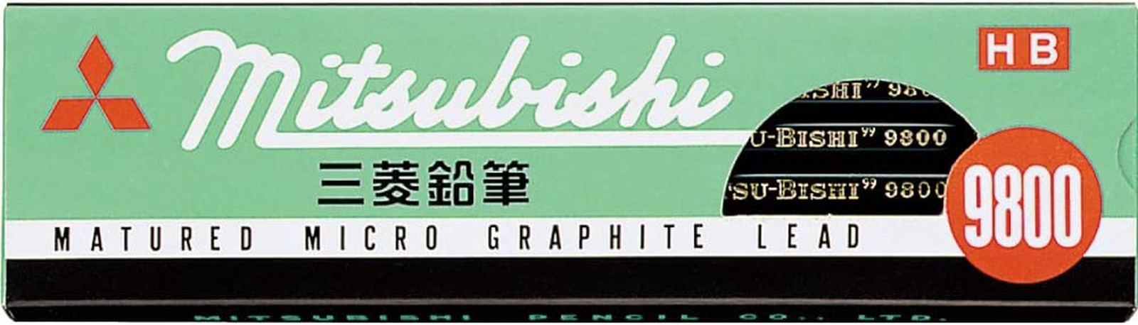 Mitsubishi Pencil Co. Ltd. 9800 Pencil Dozen 12 Pieces Hb K9800hb japan Impor