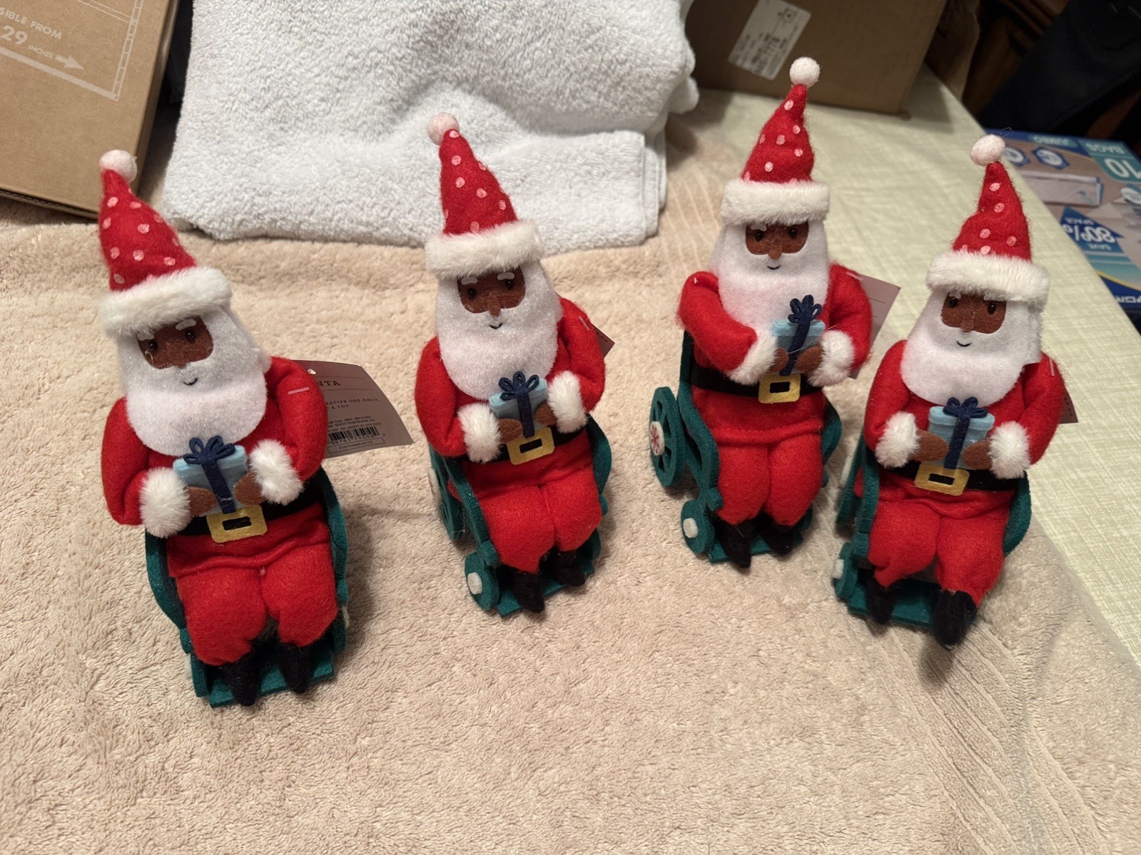 Target 2023 Wondershop Santa Claus Figure in Wheelchair- Rare Black Santa
