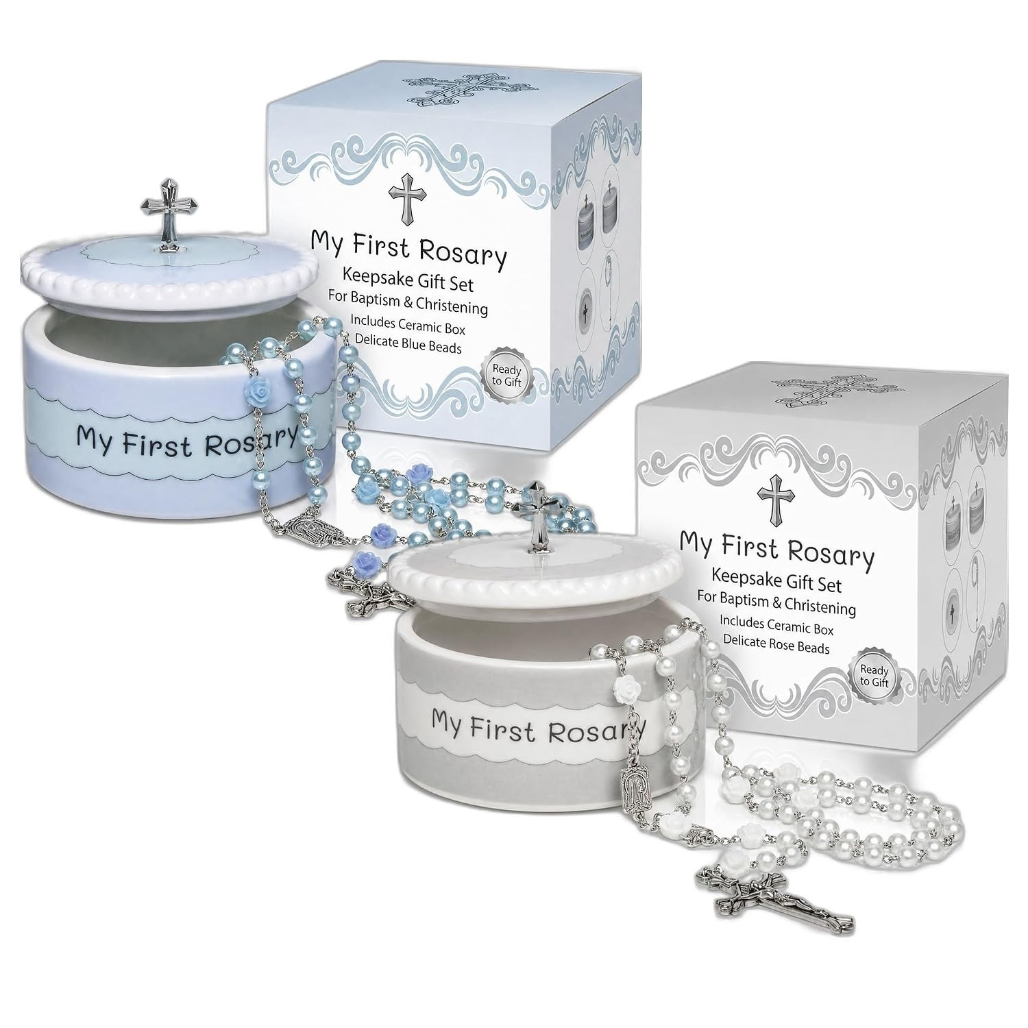 My First Rosary and Keepsake Box Set Catholic Baptism Gift Boys First Communion My First Rosary and Keepsake Box Set Catholic Baptism Gift Boys First Communion