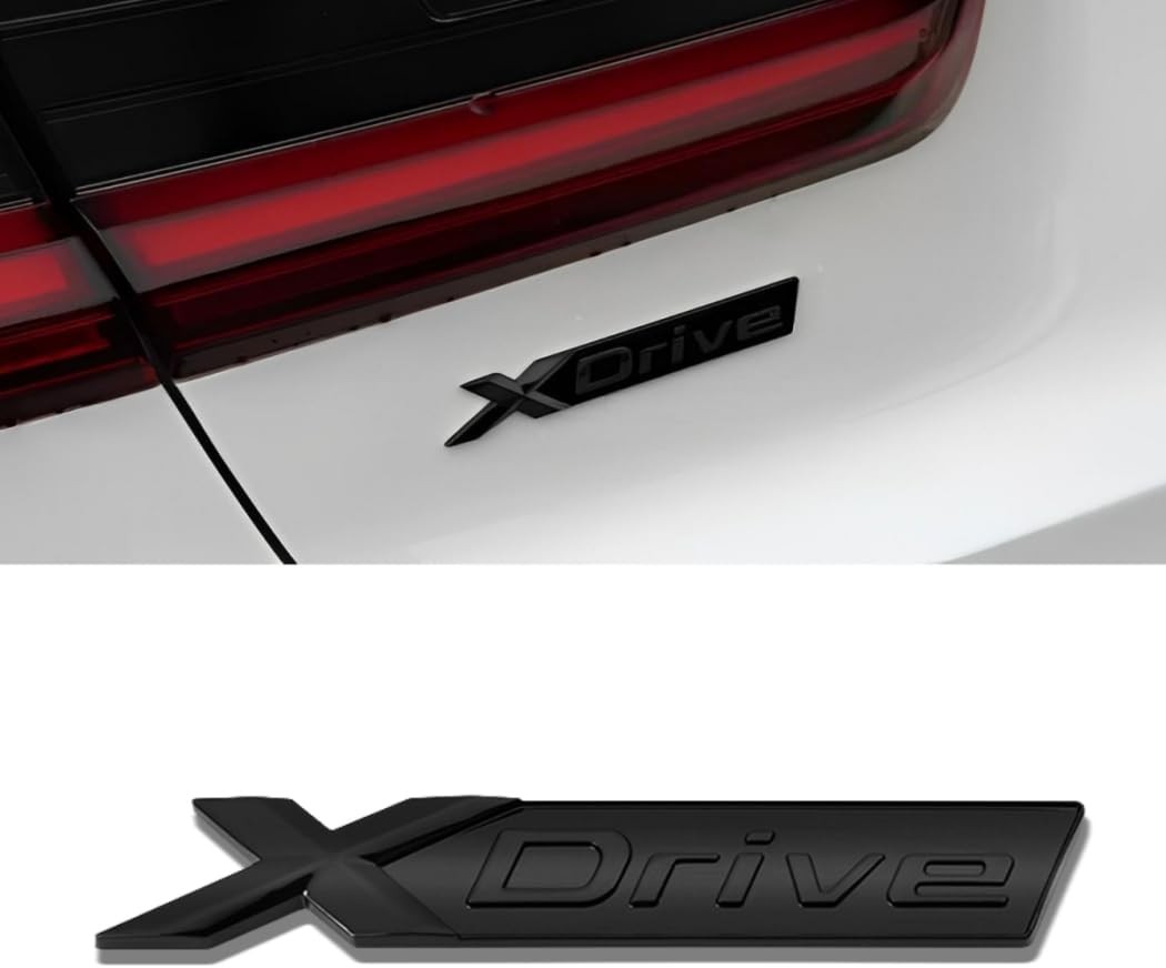 For BMW XDrive – Bright Black Emblem Badge Sticker, Trunk Rear Replacement for For BMW XDrive – Bright Black Emblem Badge Sticker, Trunk Rear Replacement for