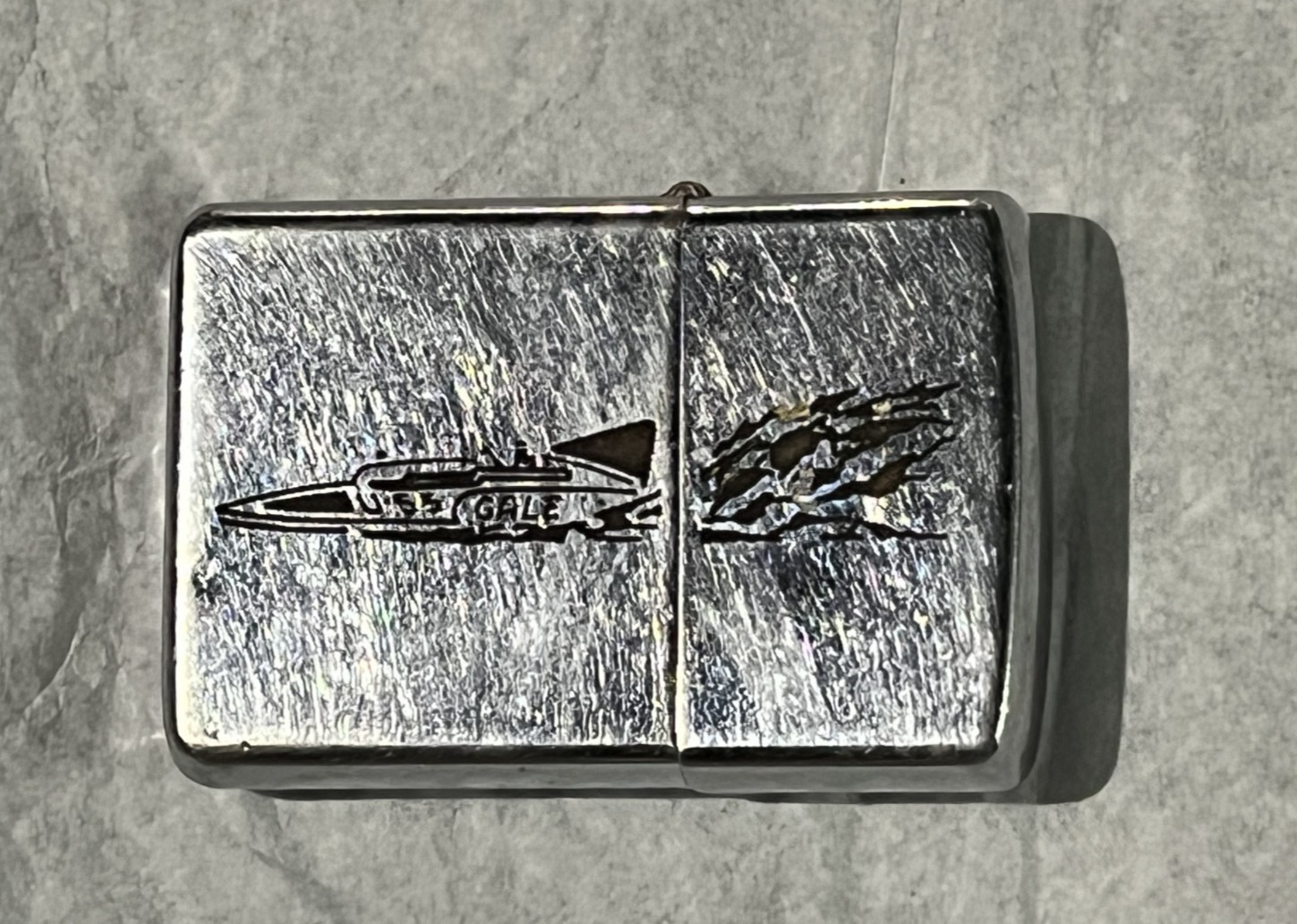 Vintage 1953 1955 Zippo Lighter U-55 Gale V Unlimited Hydroplane Boat Racing Pat Vintage 1953 1955 Zippo Lighter U-55 Gale V Unlimited Hydroplane Boat Racing Pat