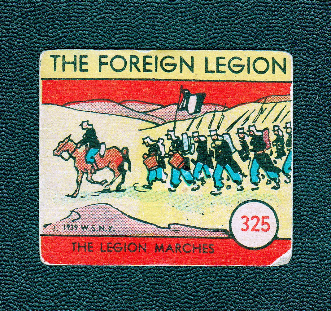 1939  R54 The Foreign Legion # 325 (first card) The Legion Marches
