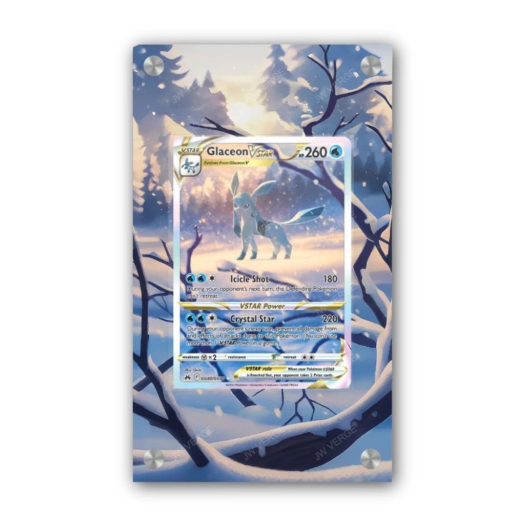Glaceon Vstar GG40/GG70 - Exclusive Pokémon Extended Artwork Display Case