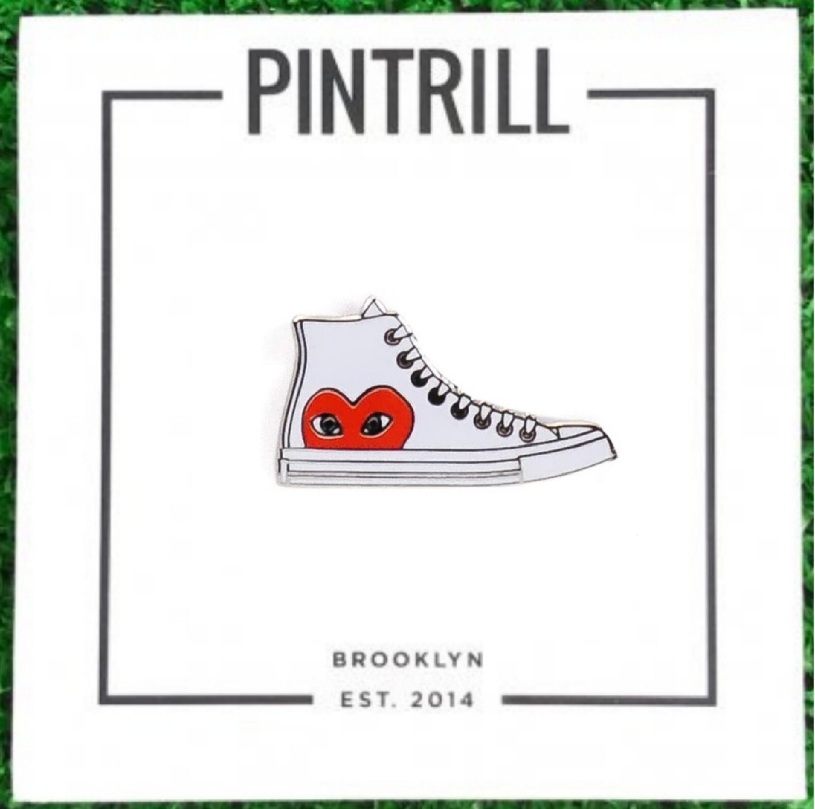 ⚡RARE⚡ PINTRILL CDG White High Top Sneaker Pin *BRAND NEW* 👟 ⚡RARE⚡ PINTRILL CDG White High Top Sneaker Pin *BRAND NEW* 👟