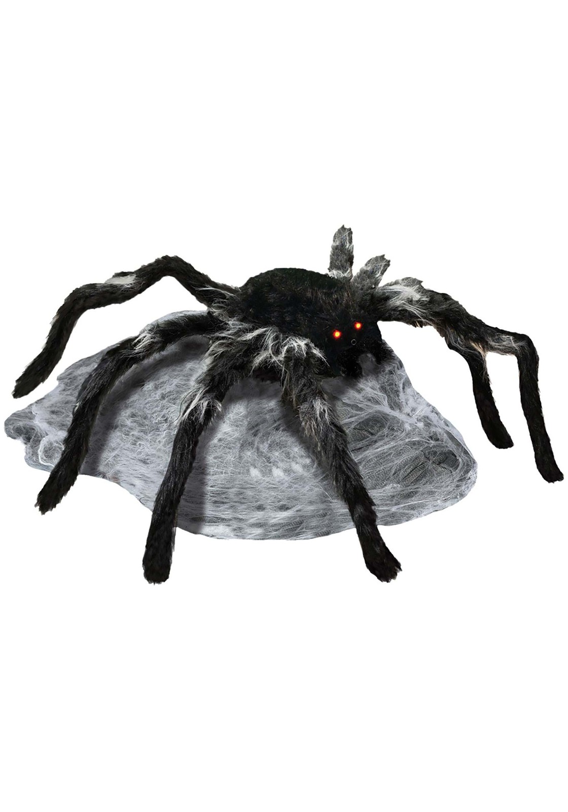 36-Inch Jumping Black Spider Animatronic Decoration