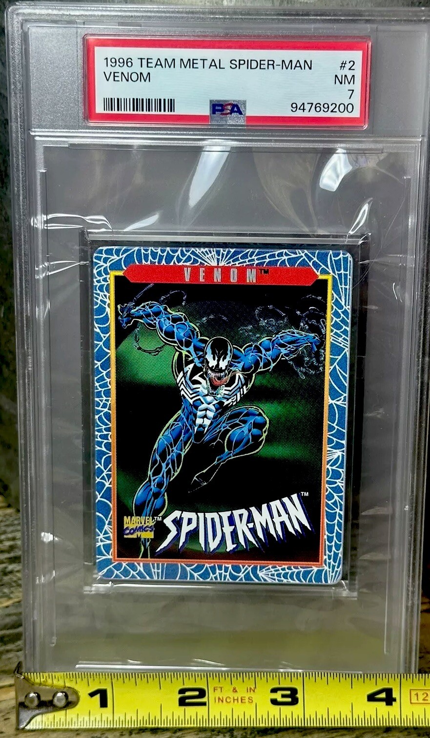 VENOM PSA GRADED POP 1 🔥 METAL 90’s Marvel Metallic Impressions SPIDER-MAN SLAB
