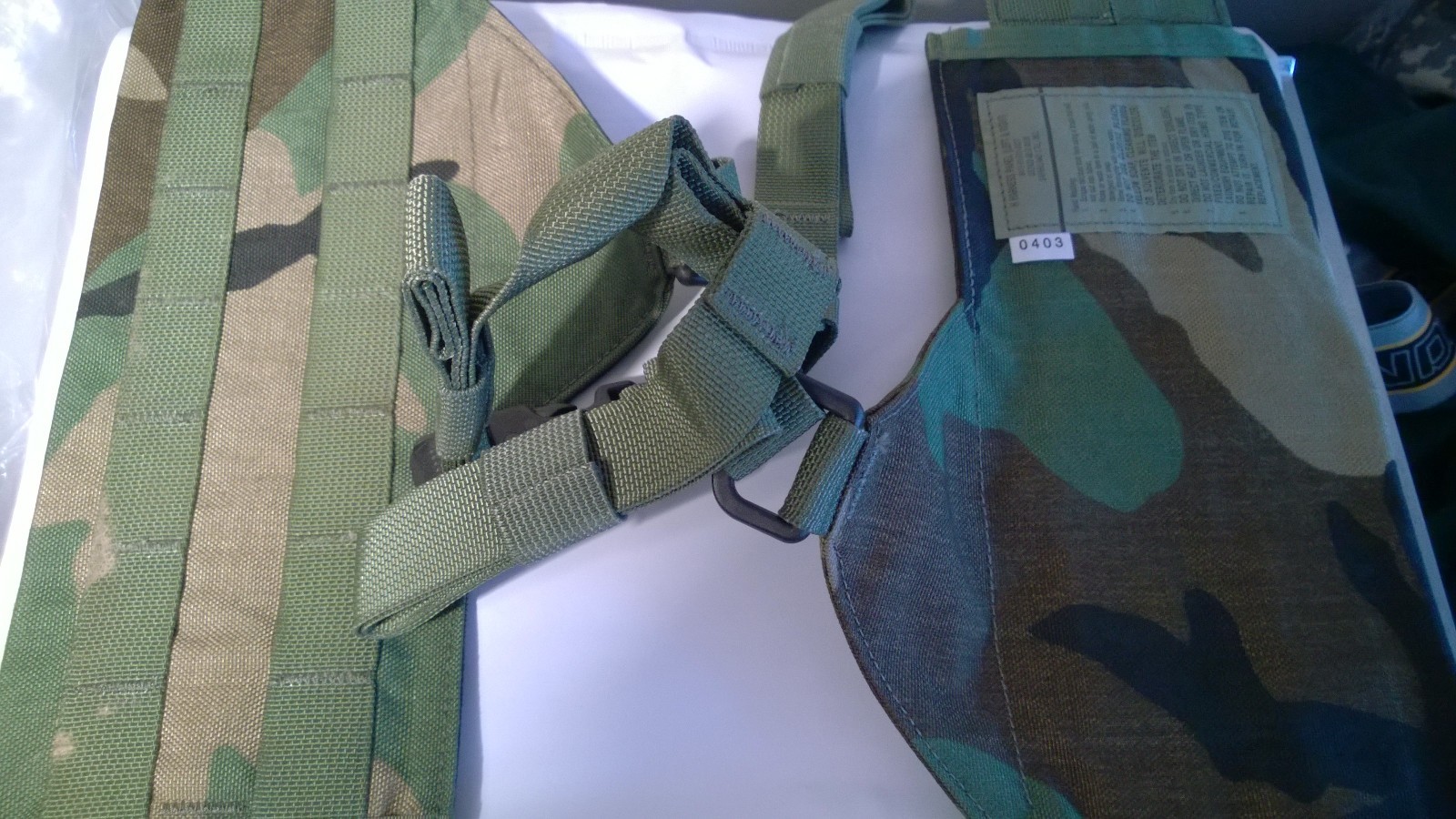 US NAVY SEALS SF SPEAR SAFARILAND HARNESS SIDES