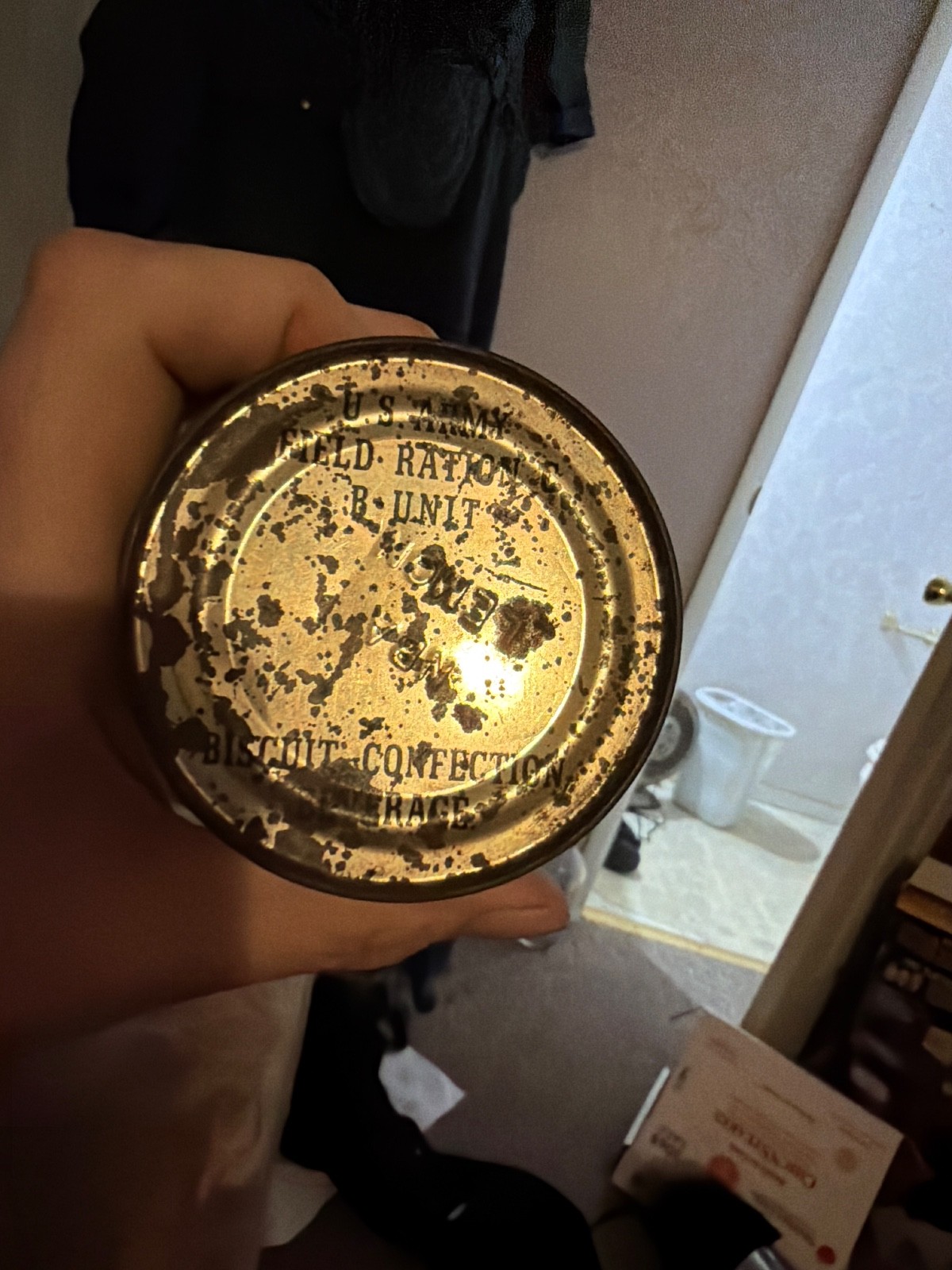 rare ww2 us army field c ration b unit biscuit confection unopened no key gd con