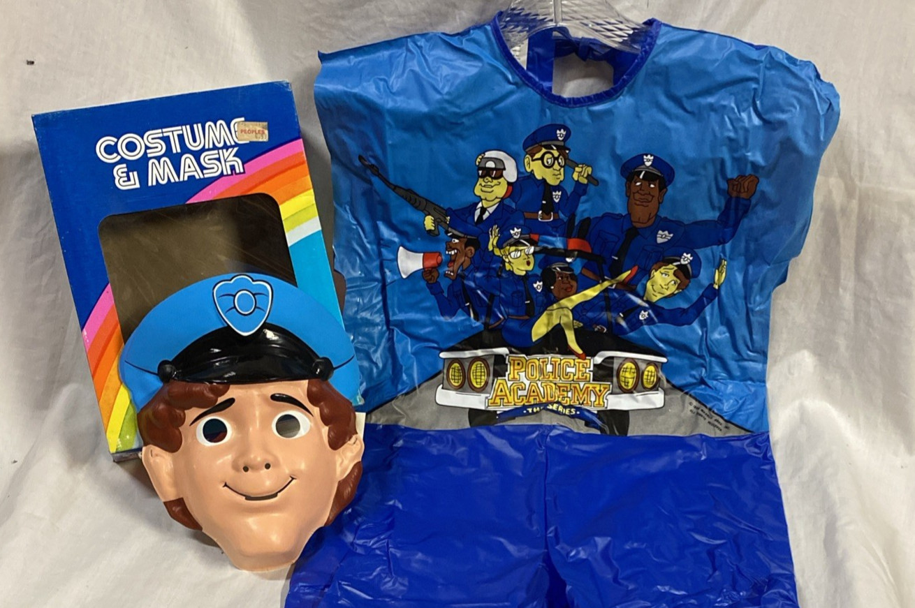 1988 POLICE ACADEMY Ben Cooper HALLOWEEN COSTUME Unused RARE Kenner Warner