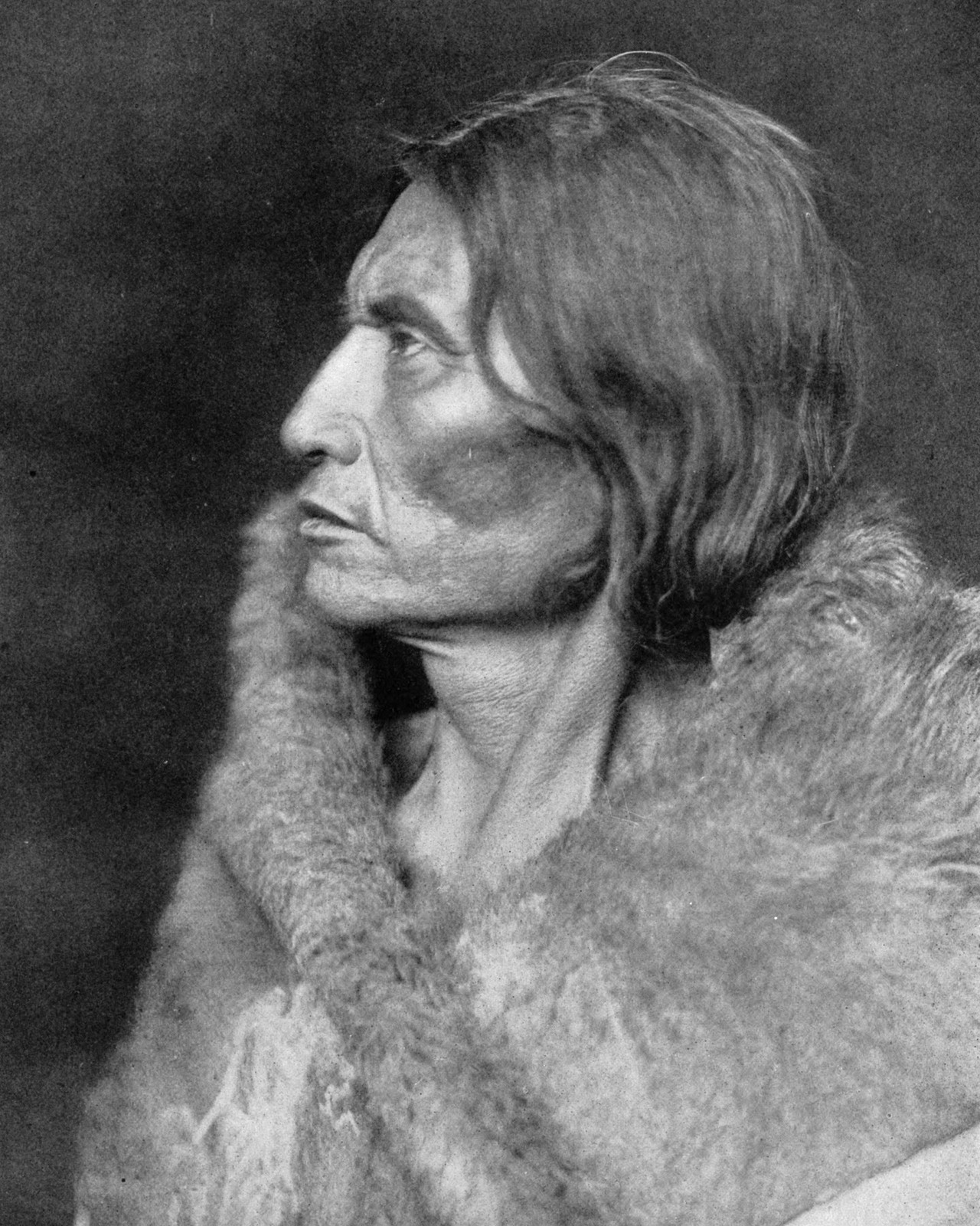Hualapai Elder by Edward Curtis C.1908 Native American c1908 8x10 Photo Reprint
