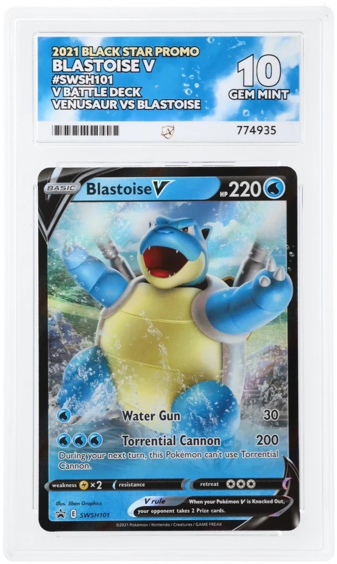 Blastoise V SWSH101 Black Star Promo ACE 10 Gem Mint Pokemon Card POP 3 2021