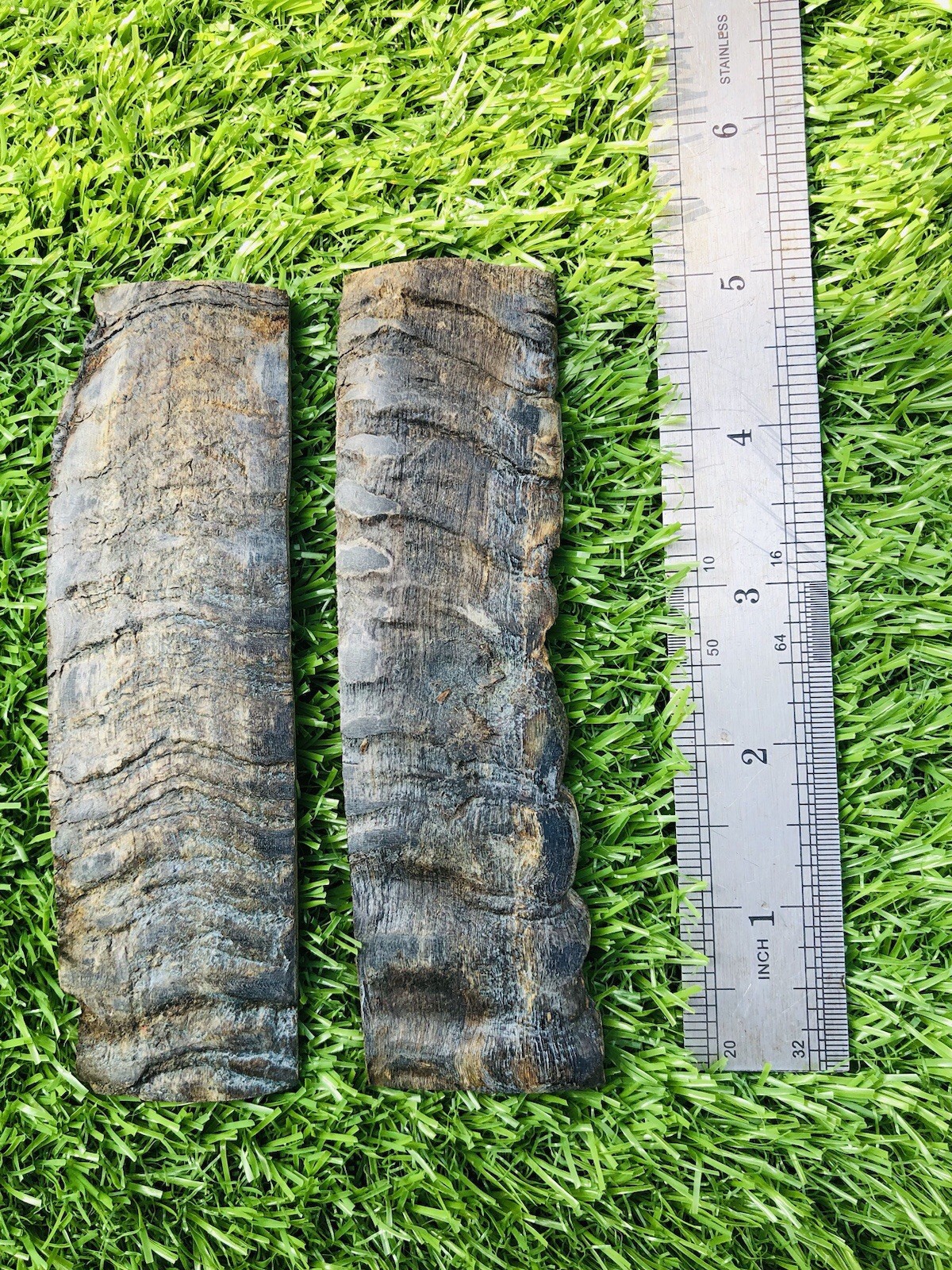 BEAUTIFUL RAMS HORN KNIFE HANDLE MATERIAL BLANK SCALES