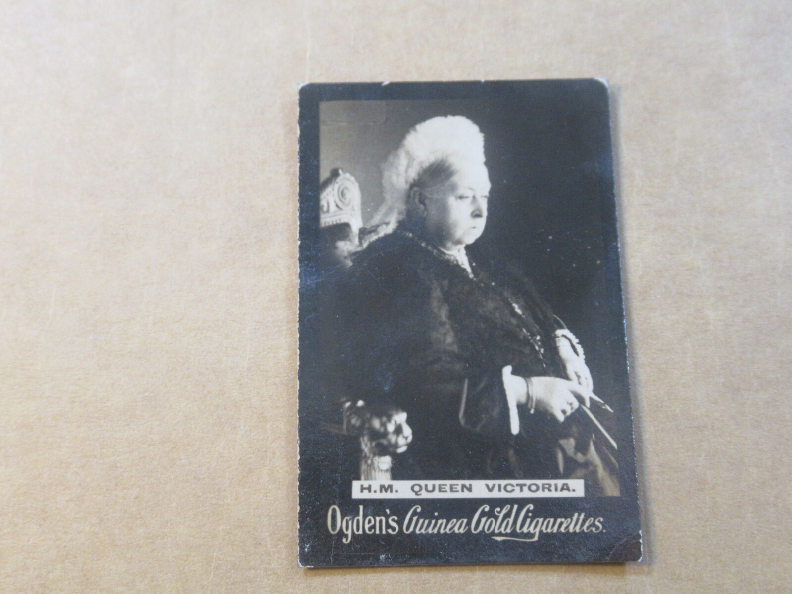 H.M. QUEEN VICTORIA OGDEN'S GUINEA GOLD CIGARETTES TOBACCO CARD REAL PHOTO 1901