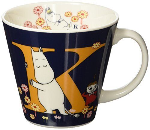 ???? Moomin Valley Porcelain Initial Mug Cup â€˜Kâ€™ Yamaka Japan