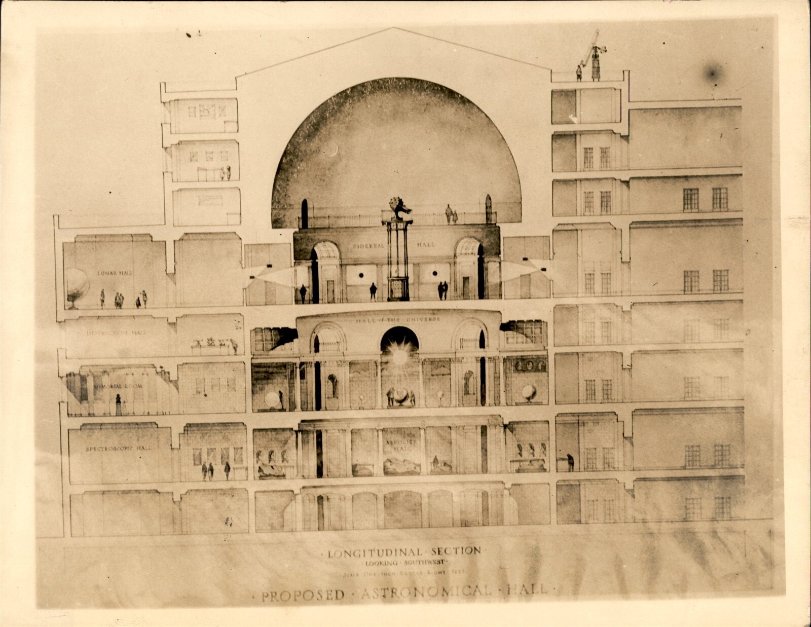 GA222 1927 Original Photo MUSEUM OF NATURAL HISTORY NEW PROJECTION PLANETARIUM