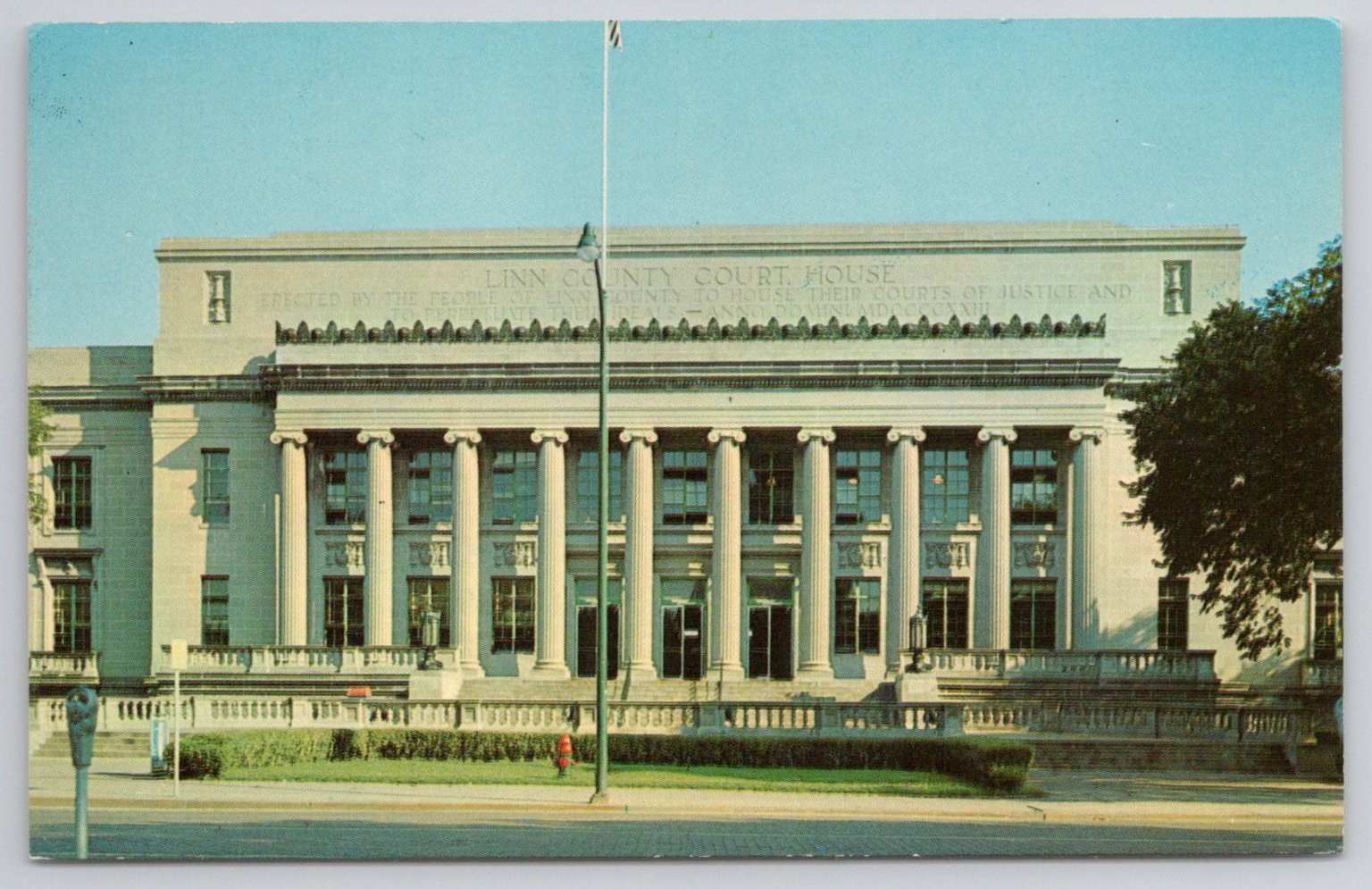 Linn County Courthouse Cedar Rapids Iowa Postcard 1947 Chrome Architecture Linn County Courthouse Cedar Rapids Iowa Postcard 1947 Chrome Architecture