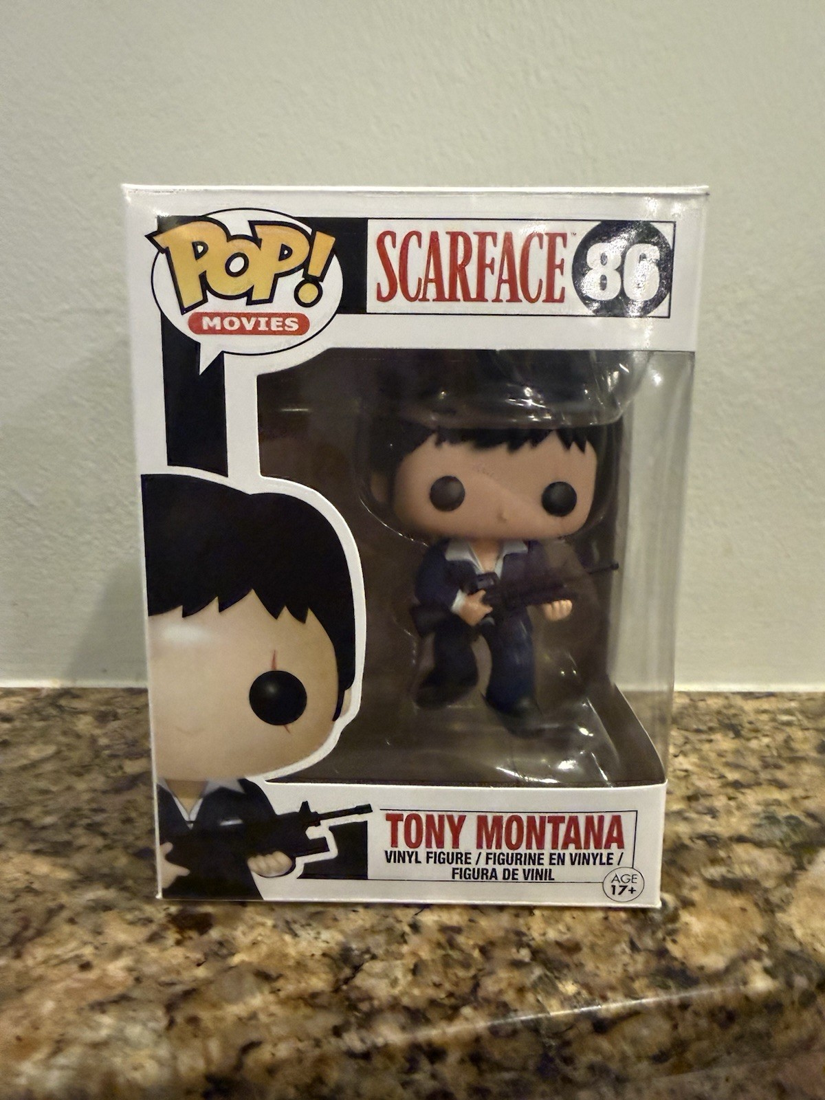Funko Pop Movies: Scarface - Tony Montana #86 - Vaulted (2015) Authentic Funko Pop Movies: Scarface - Tony Montana #86 - Vaulted (2015) Authentic