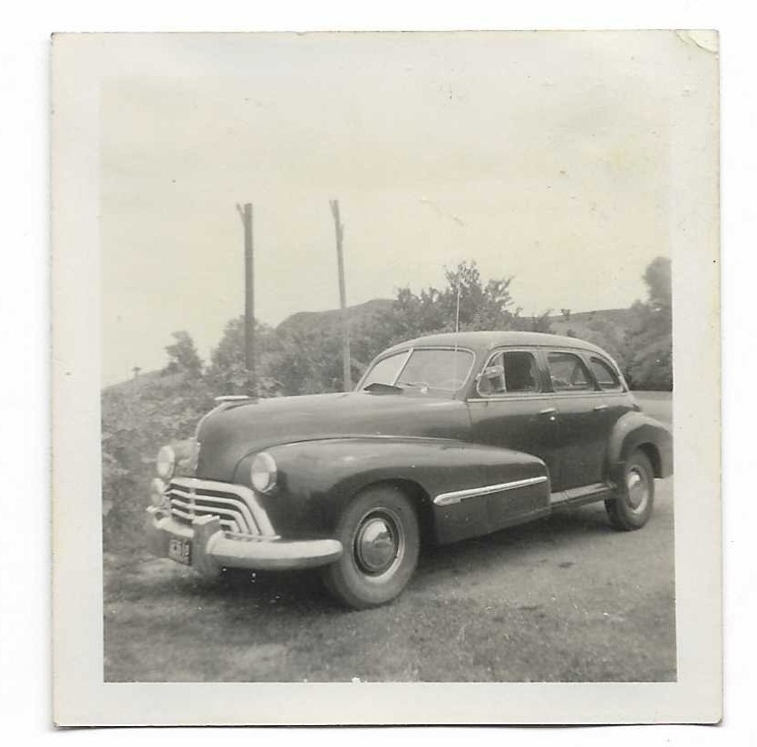 1951 Auto Wreck•Before&After 6 Photo Lot \'46 Oldsmobile•Nebraska•Front Collision