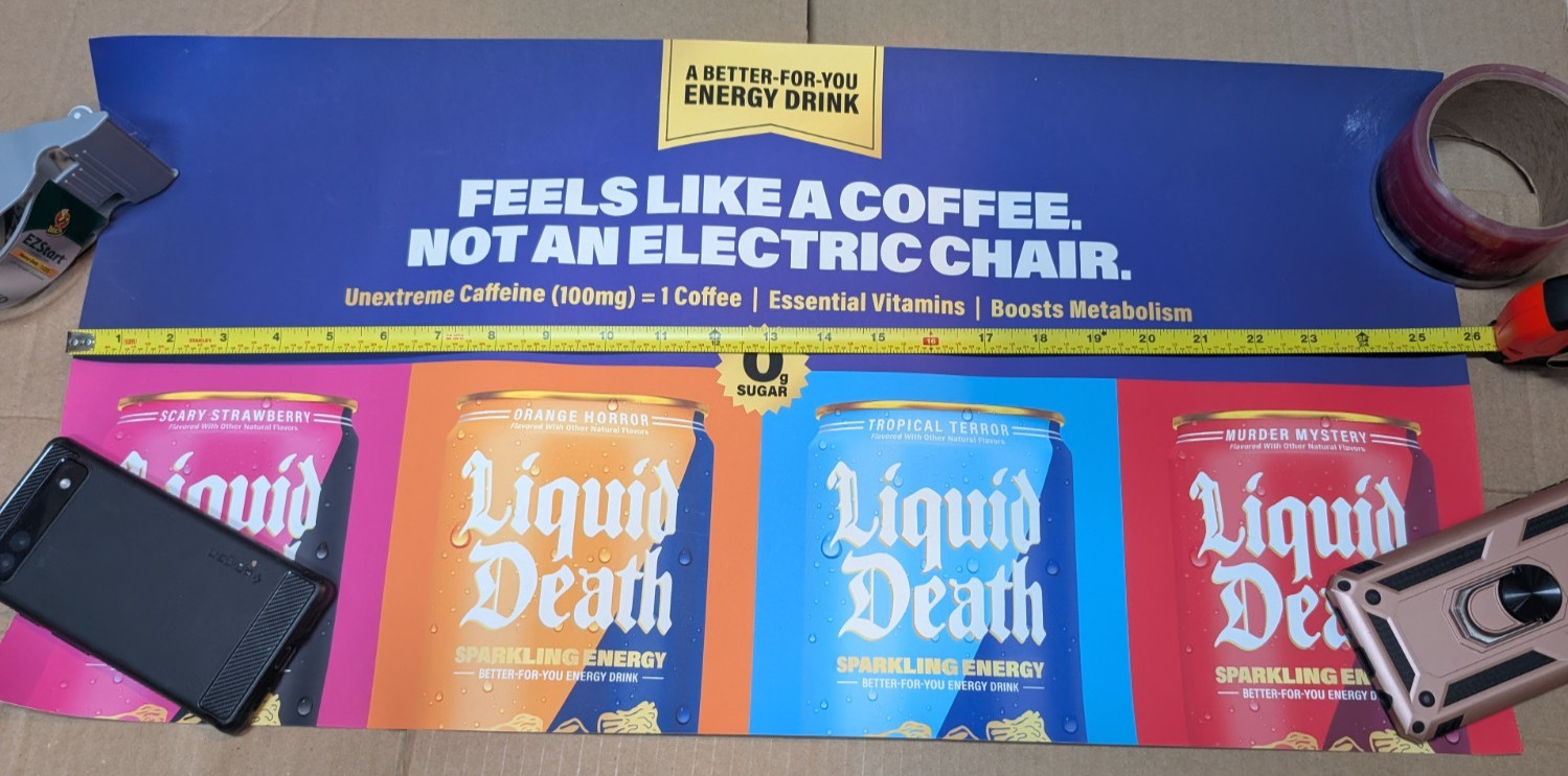 Liquid Death Ad Poster
