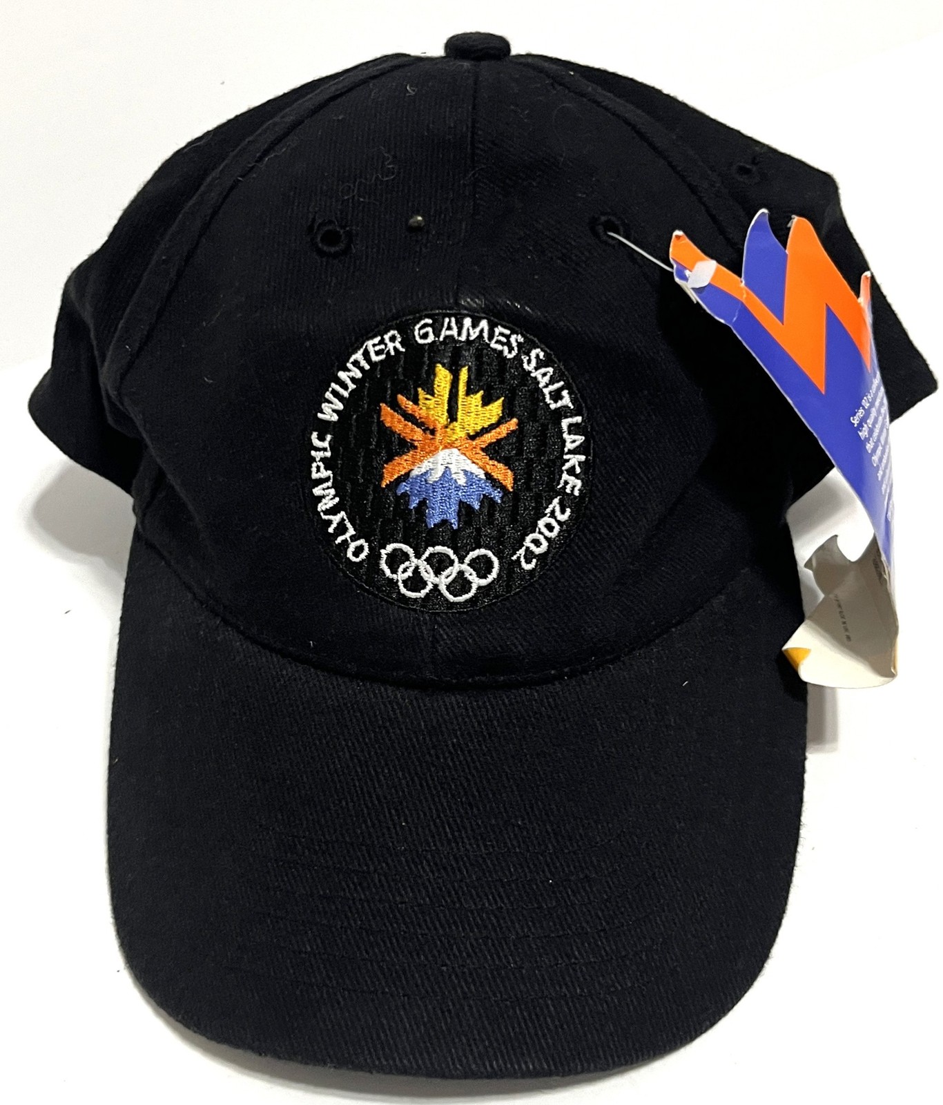 Salt Lake 2002 Olympic Winter Games Black Baseball Cap Hat NWT Vintage Souvenir