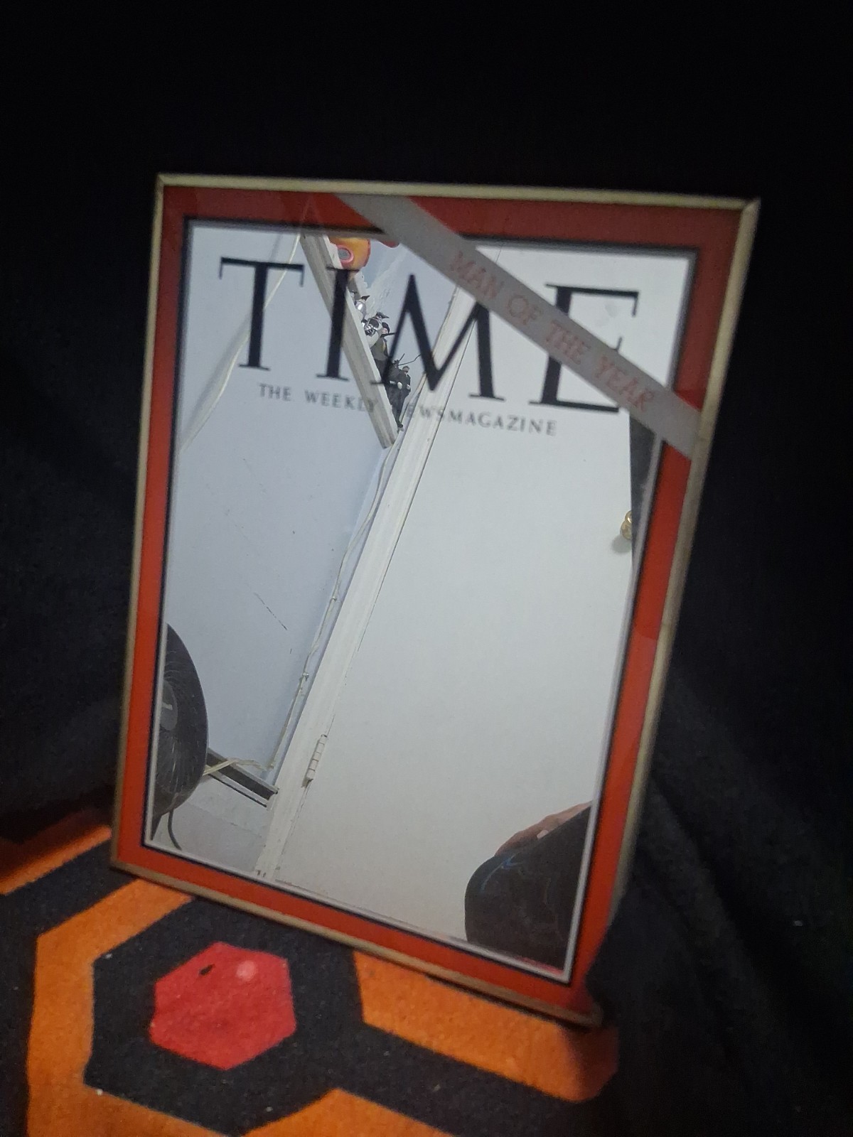 Vintagw 1970’s MEMORABILIA - TIME MAGAZINE MIRROR ‘Man of the Year’ BIG Lebowski
