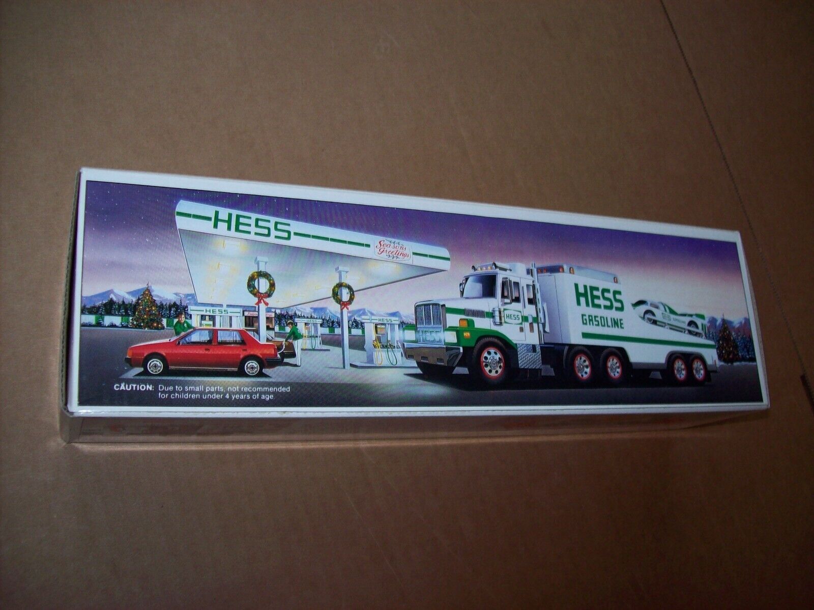 Vintage 1988 Hess Toy Truck and Racer BRAND NEW IN THE BOX removed to check only
