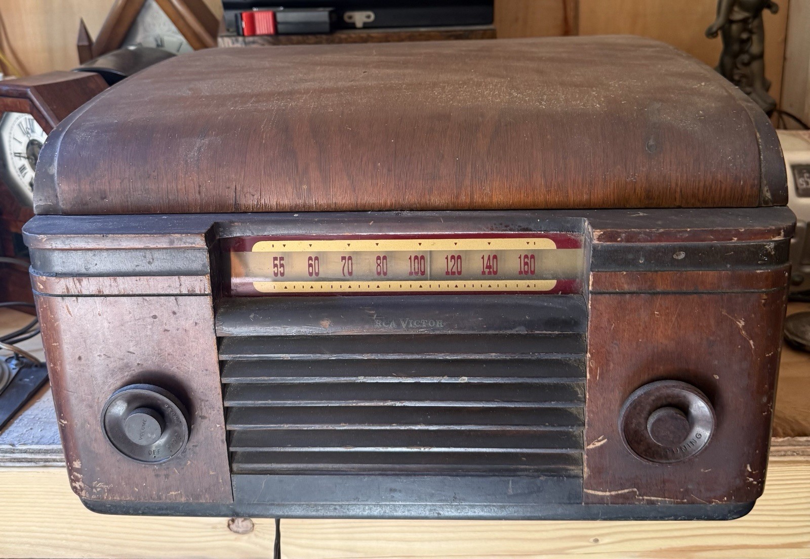 Vintage RCA Victor Victrola 65U Tube Radio 78 RPM Record Player 1946 Repair