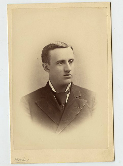 Cabinet Photo - Young Man, Jacket & Tie - No Area - Mother written @ bottom
