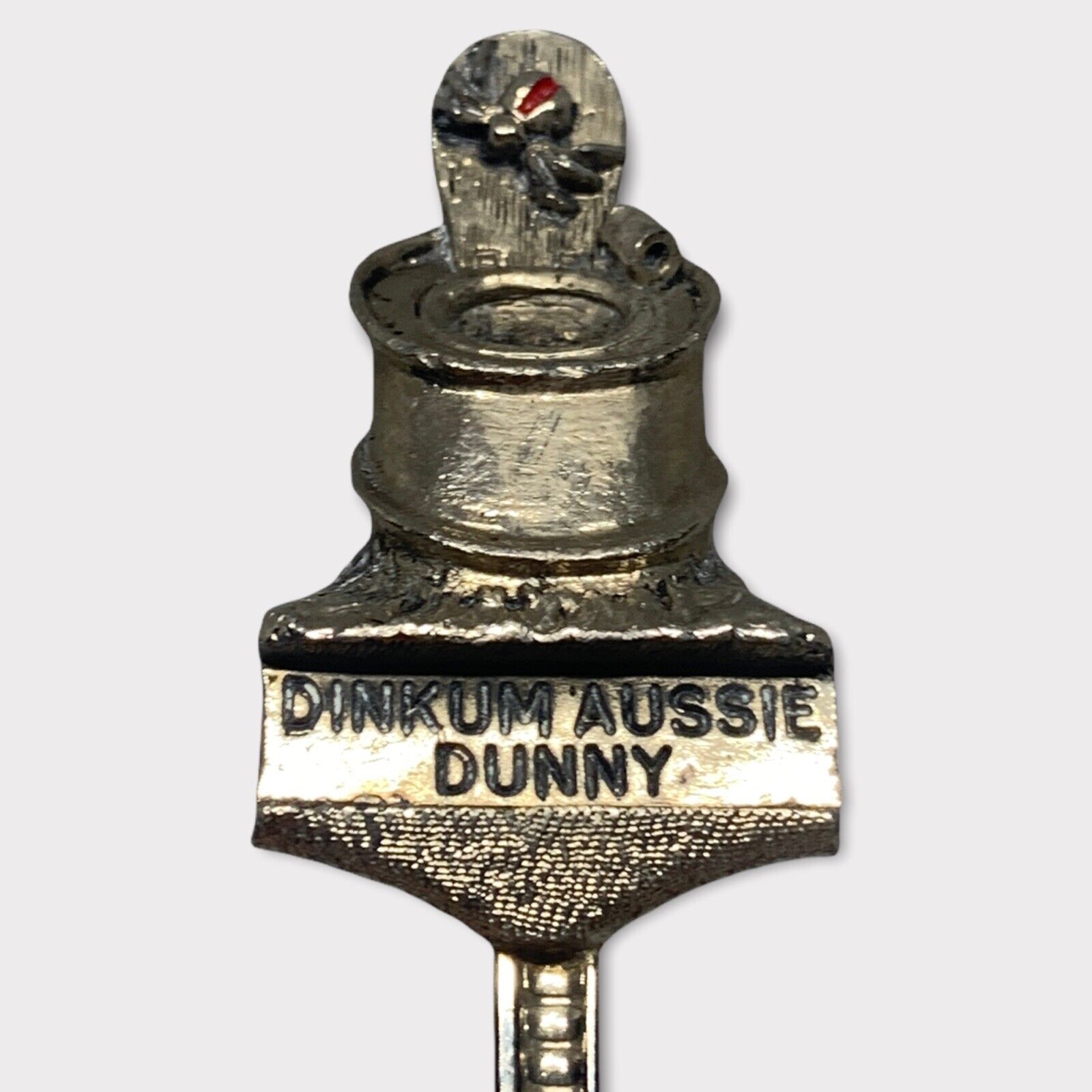 Vintage Souvenir Spoon - Dinkum Aussie Dunny - Silver Plated