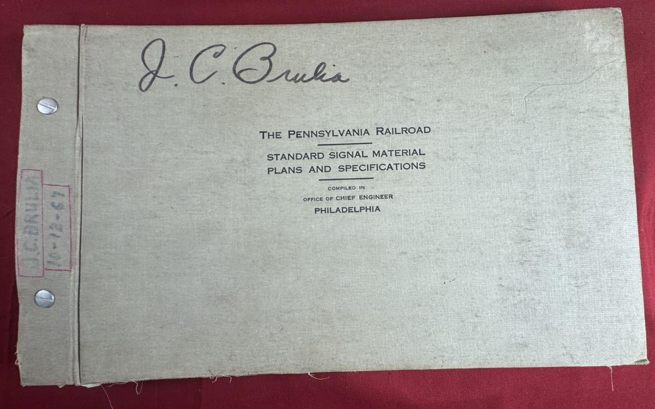 Pennsylvania RR Standard Signal Material Plans & Specifications Manual