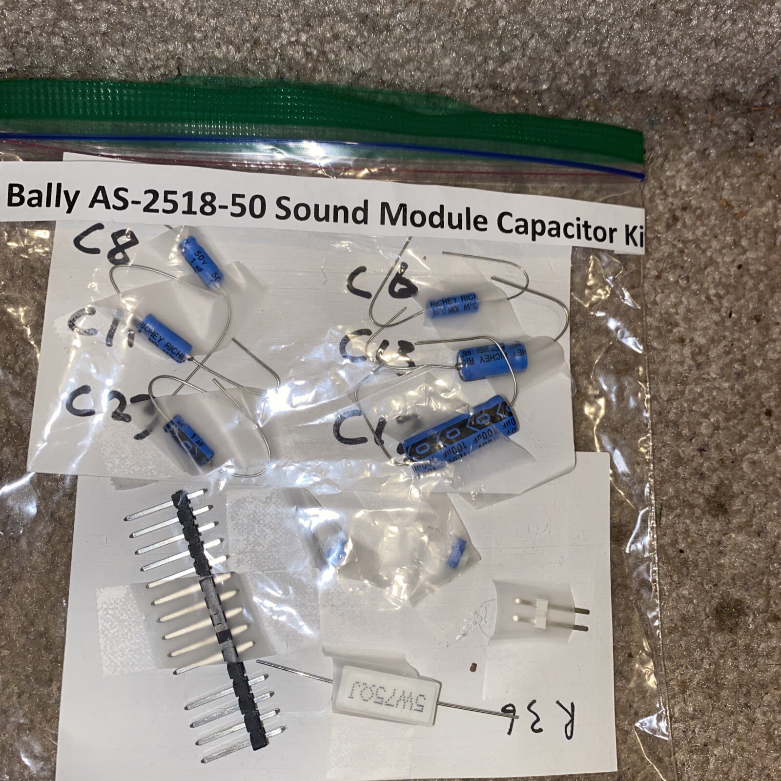 BALLY SS pinball sound card ultimate repair kit as-2518-50 fast shipping