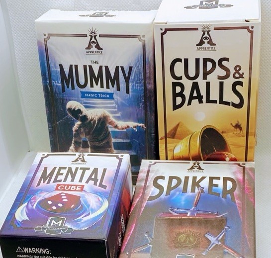 Pack Of 4 Brand New Magic Tricks In Boxes Plus Online Video Tutorial