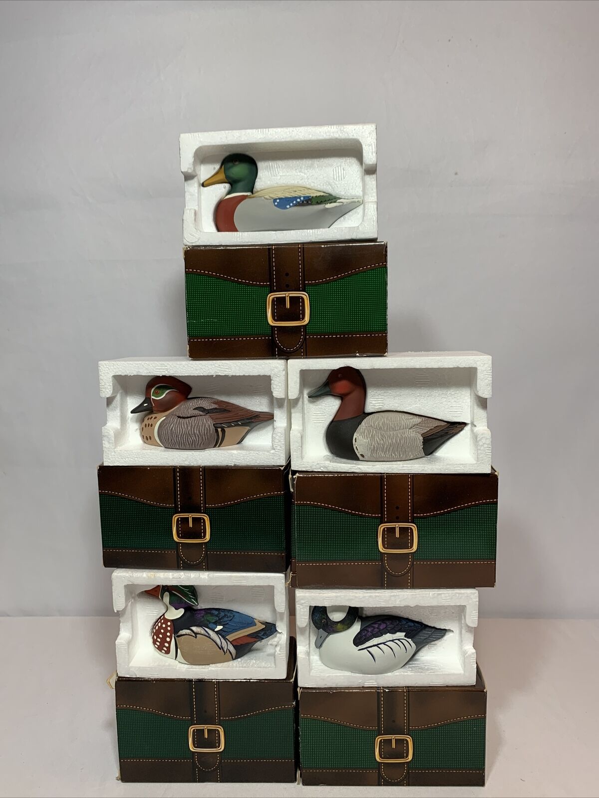 5 AVON Collector Duck Series 1983-1984 ONLY DISPLAYED~D7
