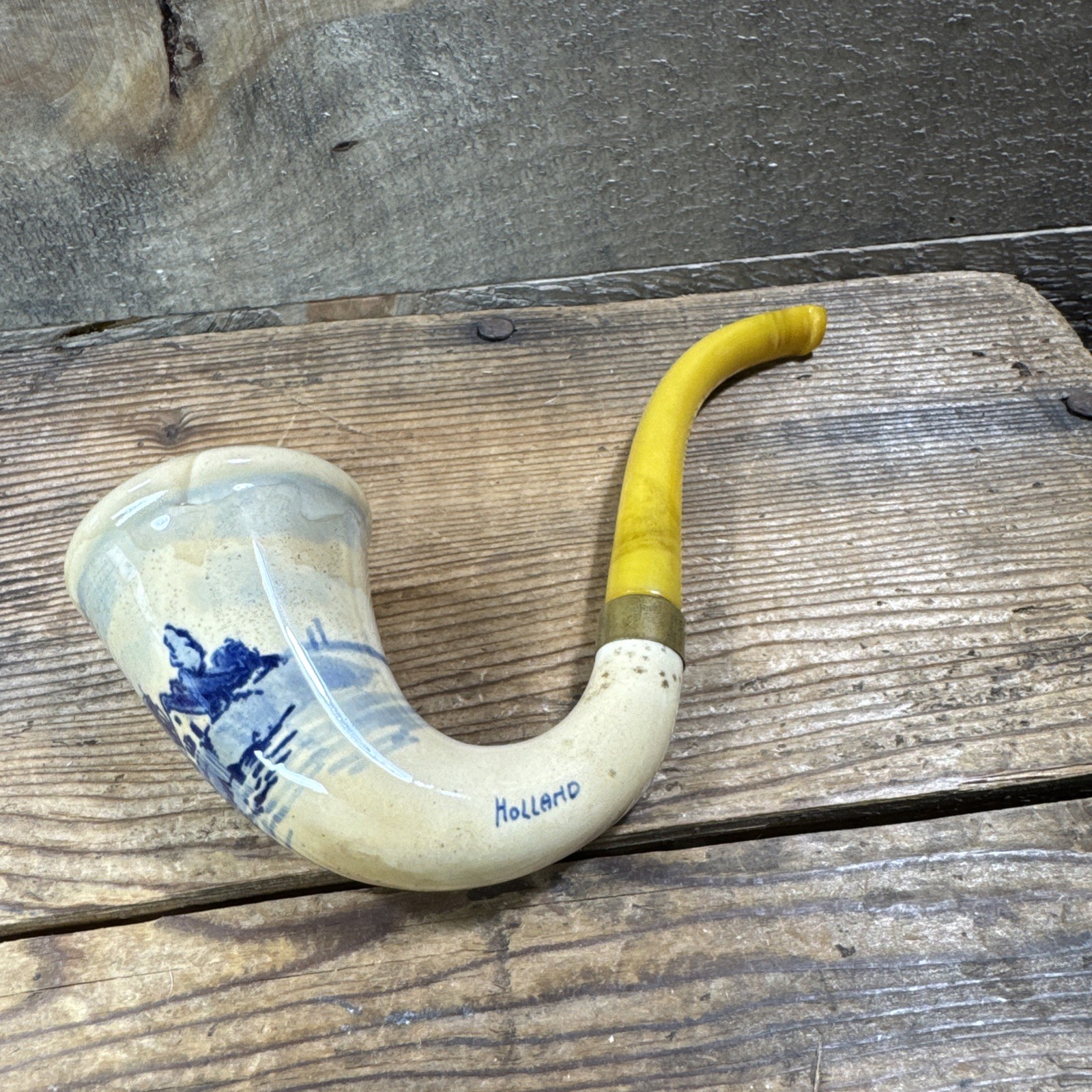Rare,Ceramic, Vintage, Goede Waagen, Baronite  (Sherlock Style) Pipe, Holland