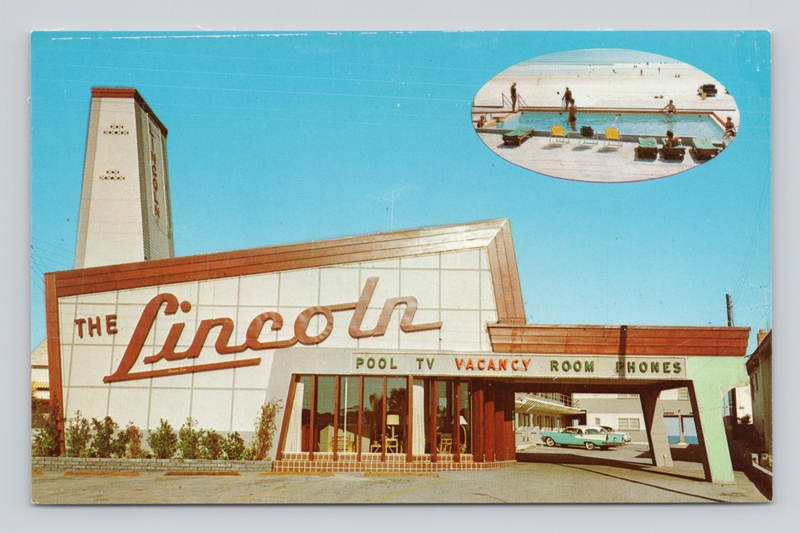 Postcard The Lincoln Motel Daytona Beach Florida – Unposted