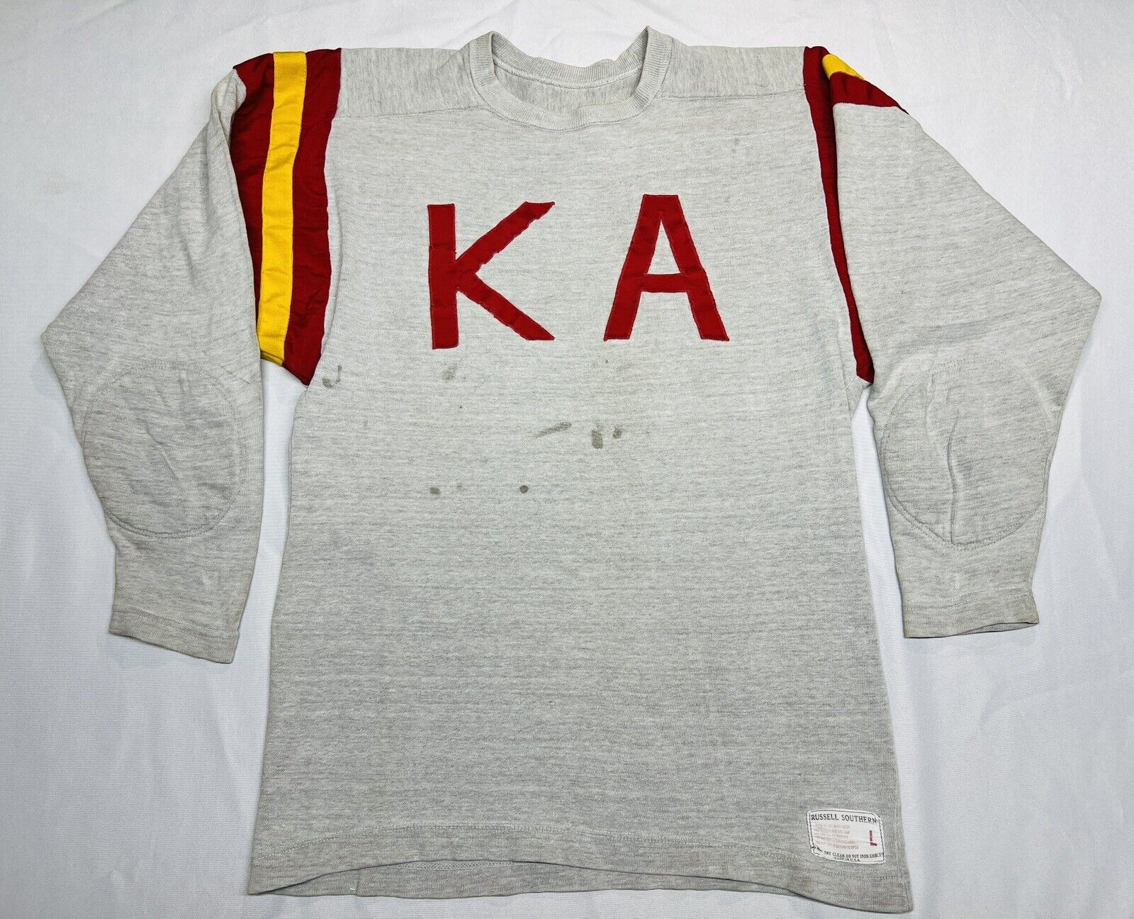 Kappa Alpha Fraternity Vintage Russell Southern Football Rugby Jersey Size L
