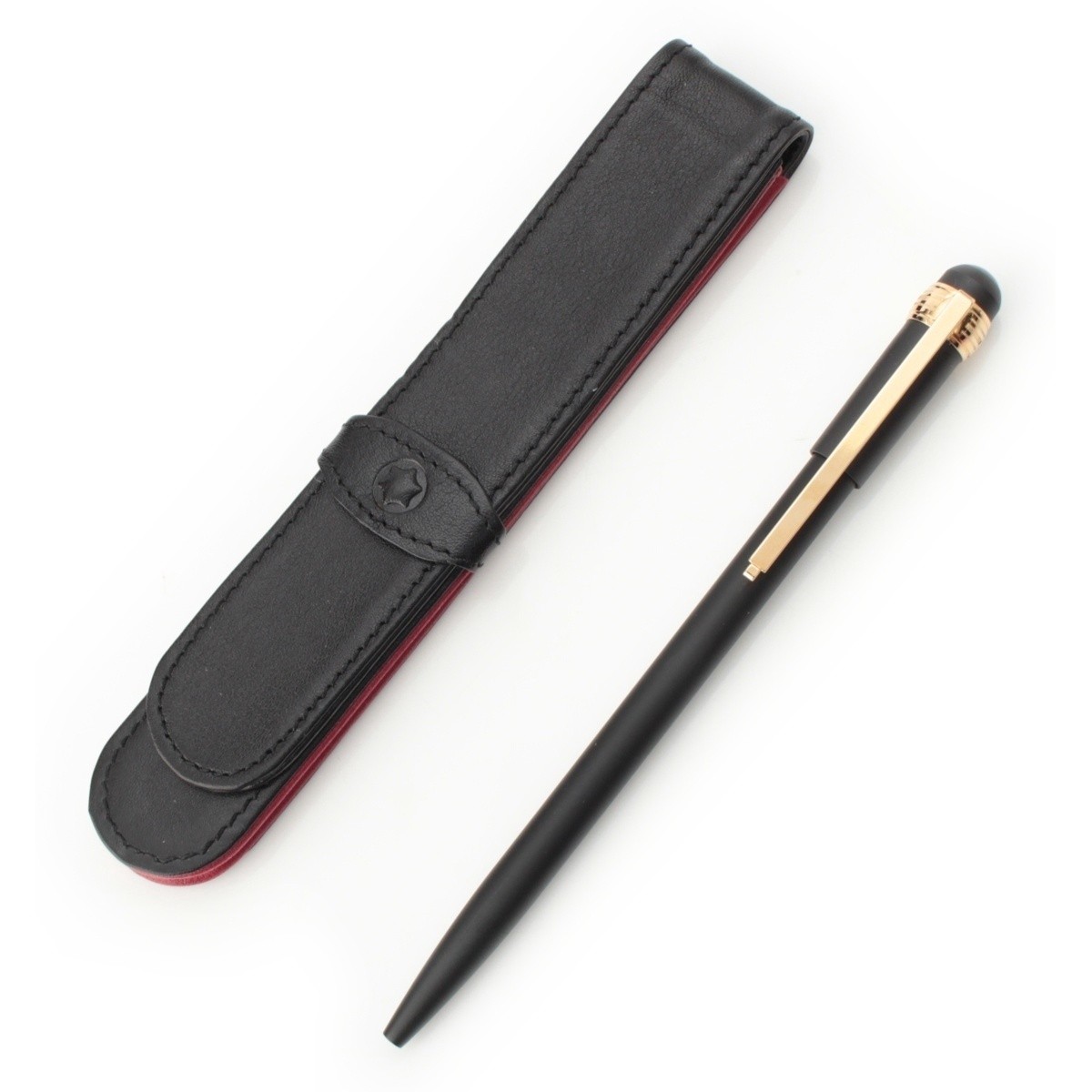 Good Montblanc Scenium Black Brass Rollerball Pen Push Button Pre-Owned